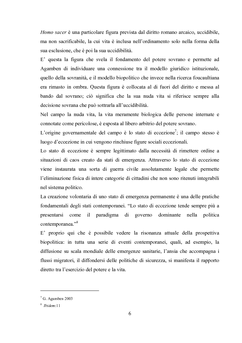 Anteprima della tesi: Emergenza, cittadinanza, esclusione. Un'analisi antropologica della gestione politica dei campi nomadi., Pagina 5