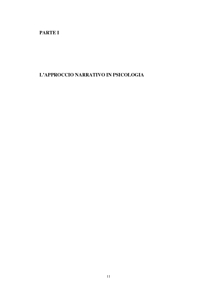 Anteprima della tesi: Un confronto tra l'approccio narrativo in psicologia e nella Teologia Fondamentale, Pagina 4