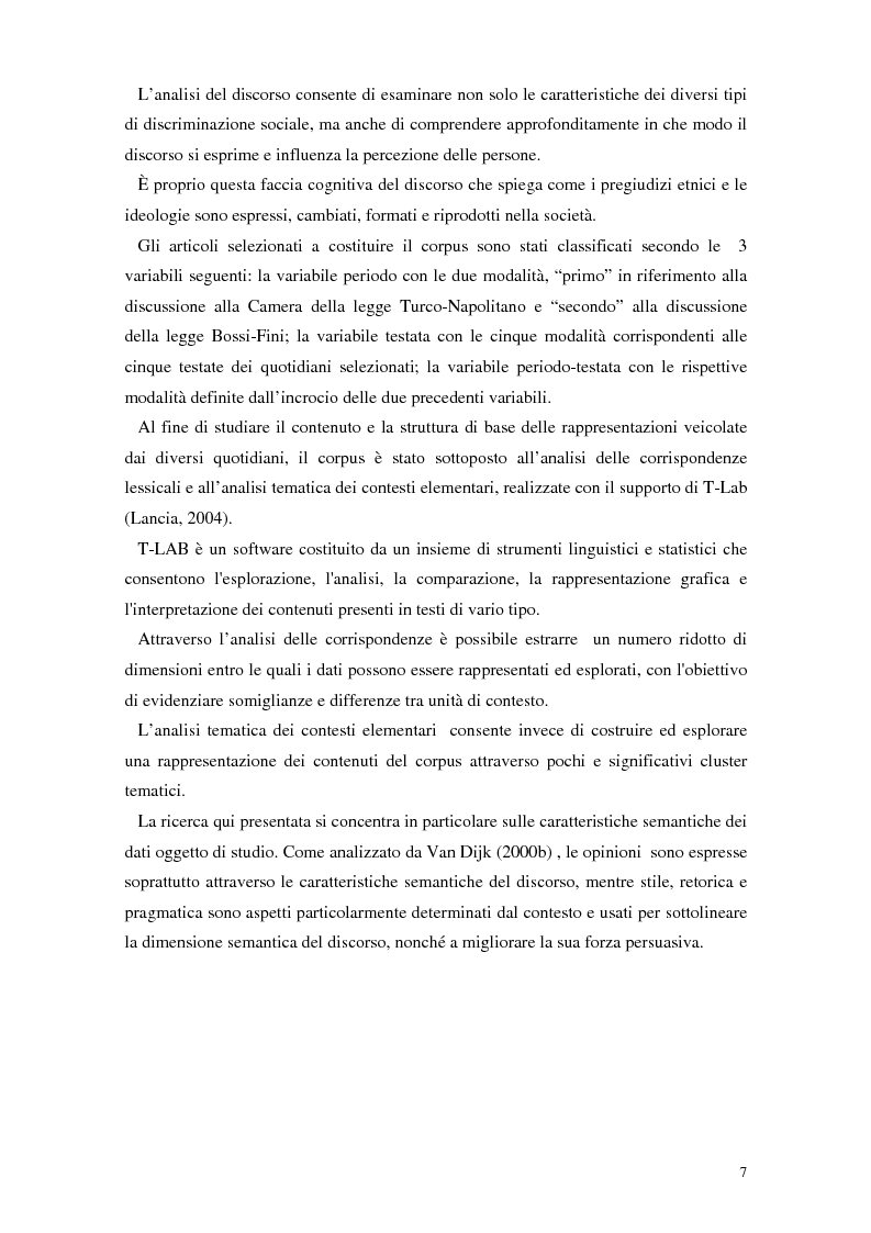 Anteprima della tesi: La rappresentazione dello straniero nella stampa quotidiana, Pagina 5