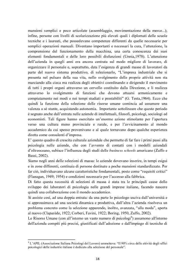Anteprima della tesi: Criteri di scelta nel processo di selezione del personale: un'analisi empirica, Pagina 12