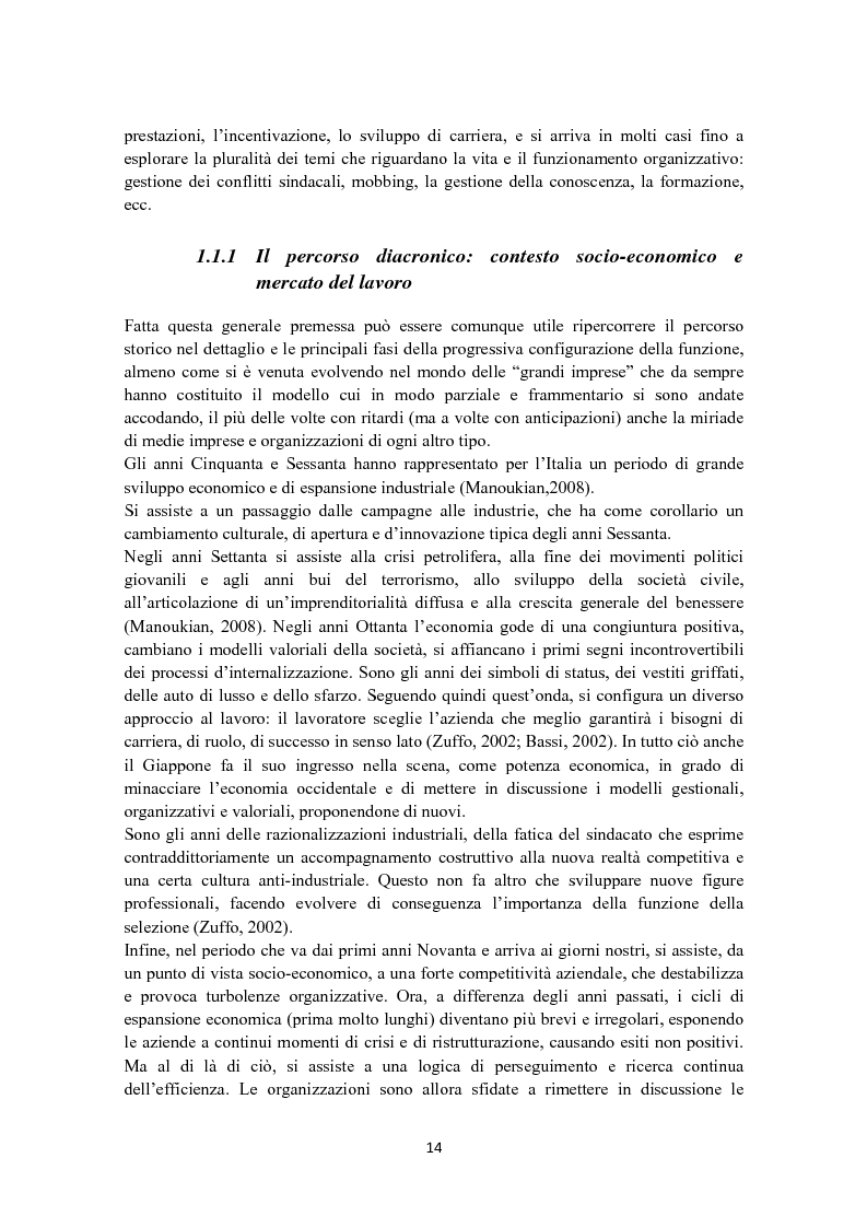 Anteprima della tesi: Criteri di scelta nel processo di selezione del personale: un'analisi empirica, Pagina 8