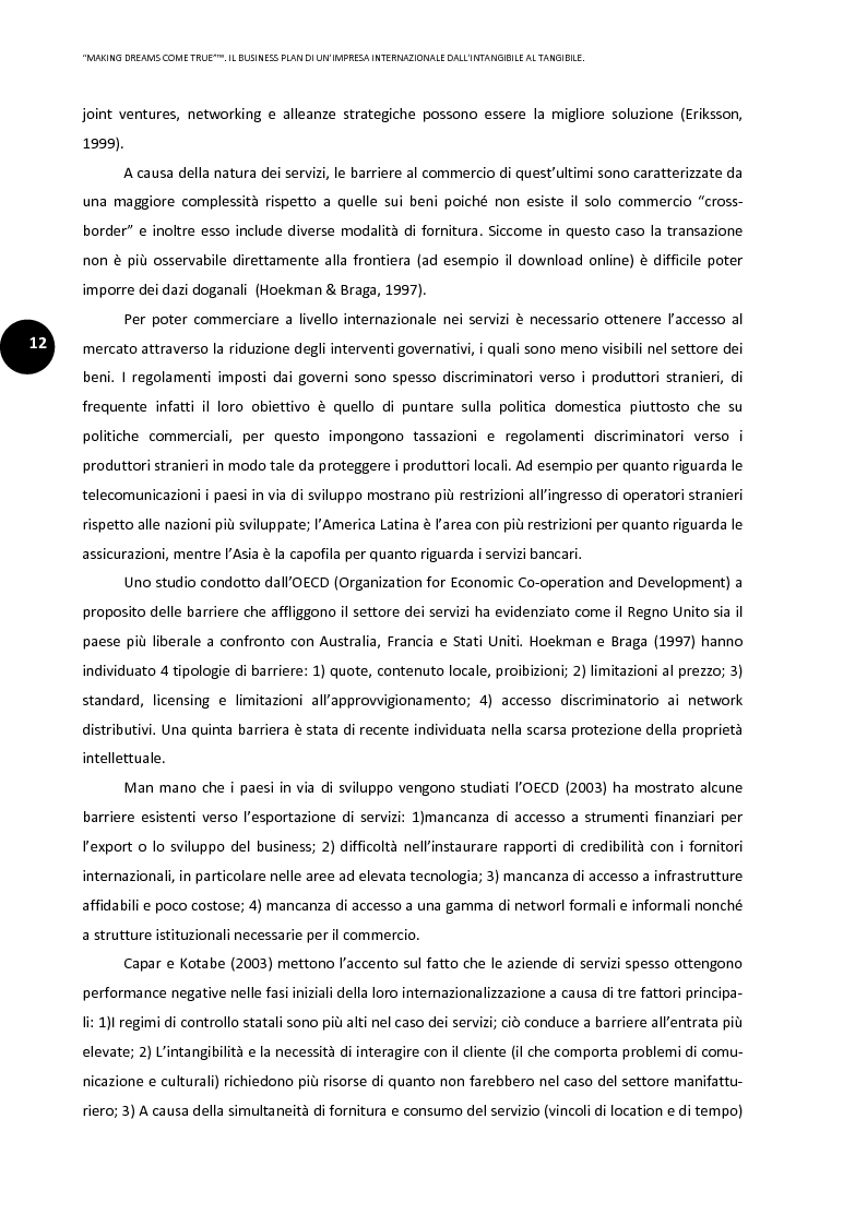 Anteprima della tesi: ''Making dreams come true''. Il business plan di un'impresa internazionale dall'intangibile al tangibile, Pagina 8