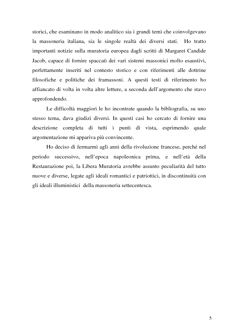 Anteprima della tesi: La massoneria tra Stati e Chiesa nell'Italia dei Lumi, Pagina 2
