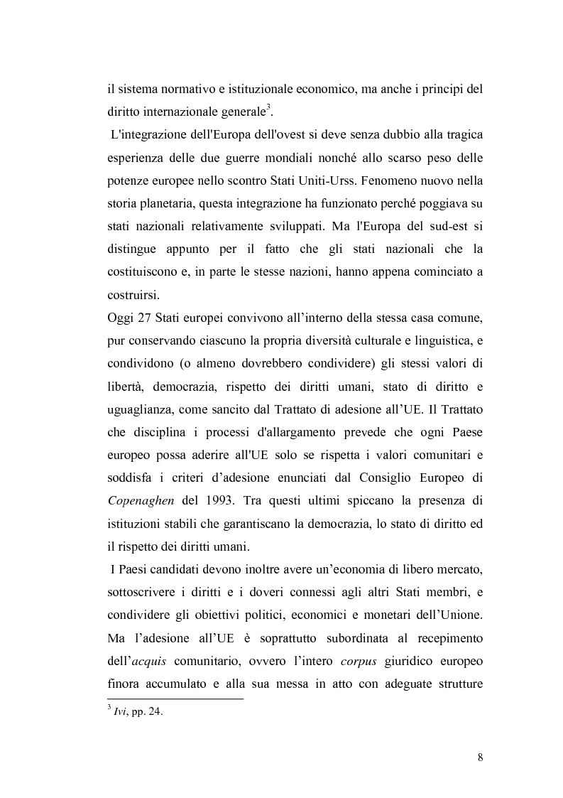 Anteprima della tesi: L'Ue tra allargamento e politiche euromediterranee, Pagina 4