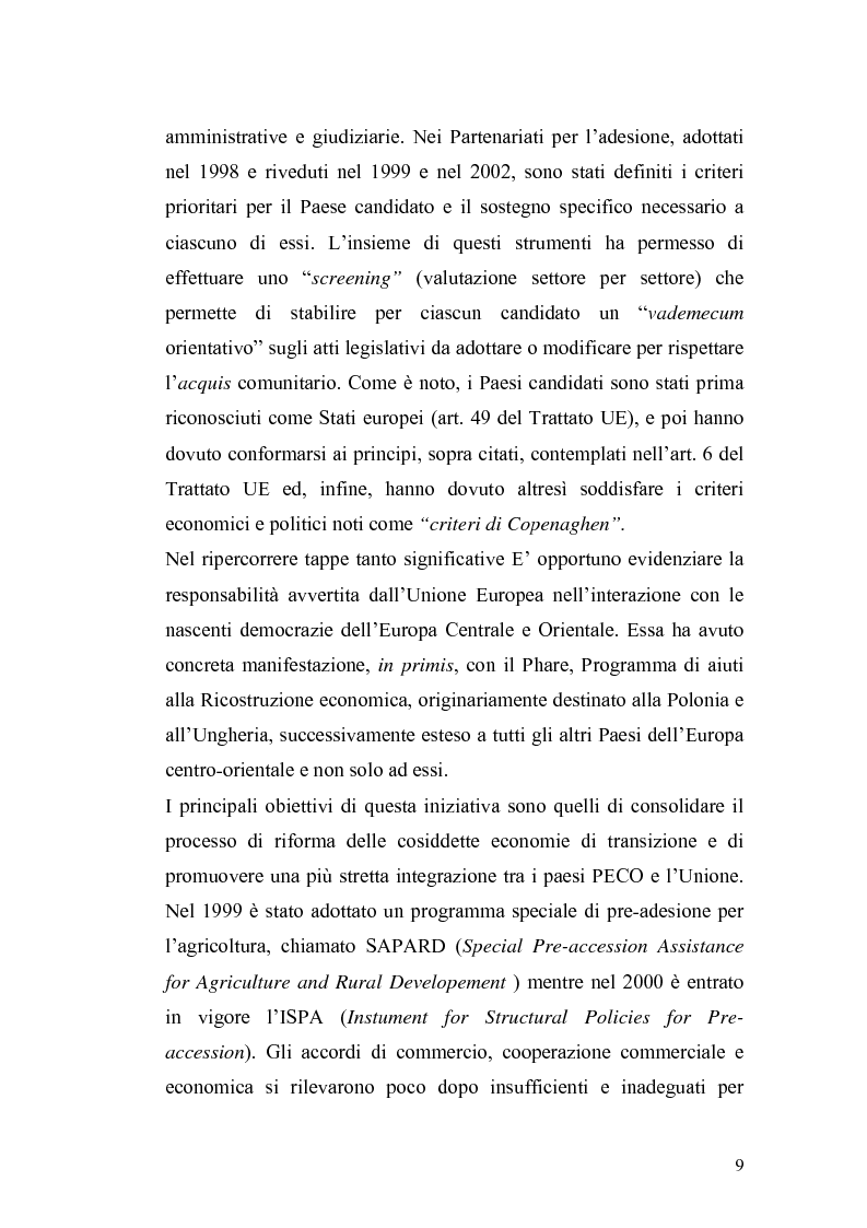 Anteprima della tesi: L'Ue tra allargamento e politiche euromediterranee, Pagina 5