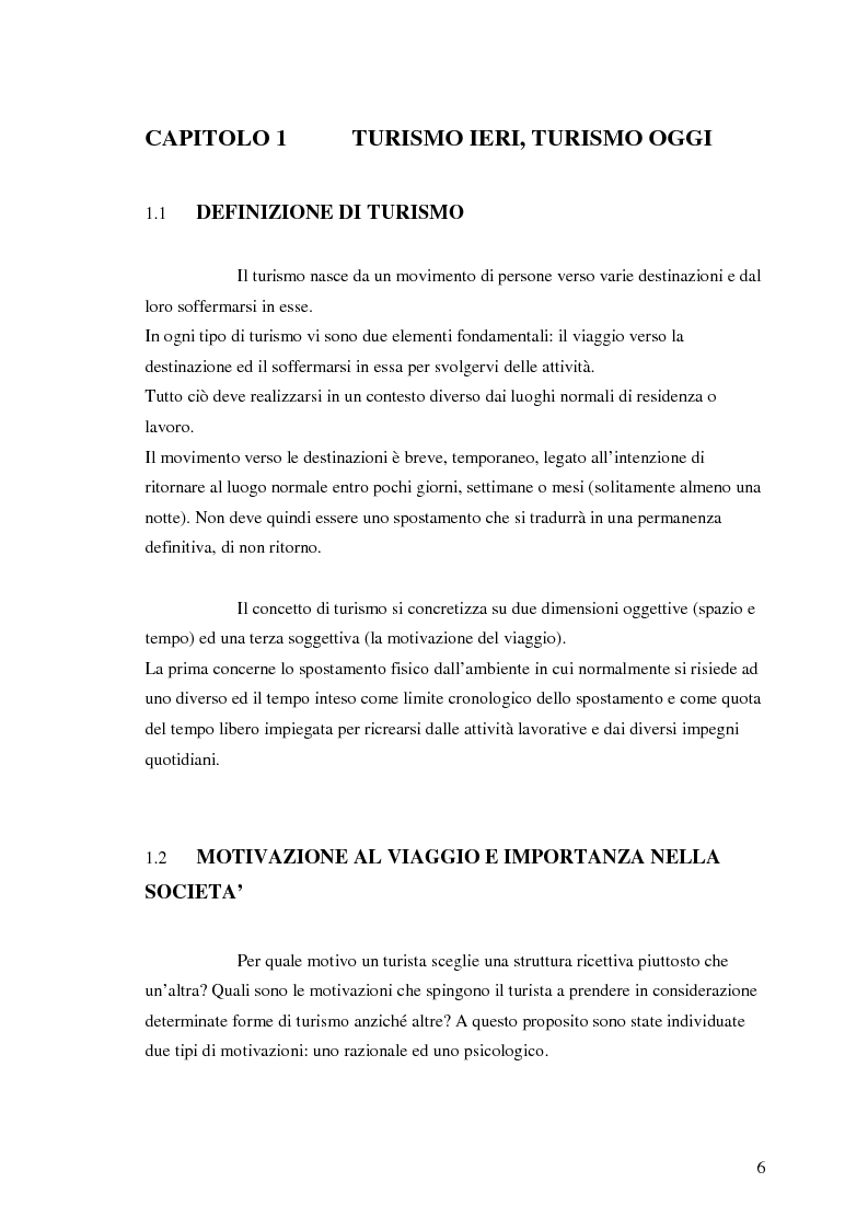Anteprima della tesi: La comunicazione nel turismo: promozione e pubblicità degli operatori turistici, Pagina 6