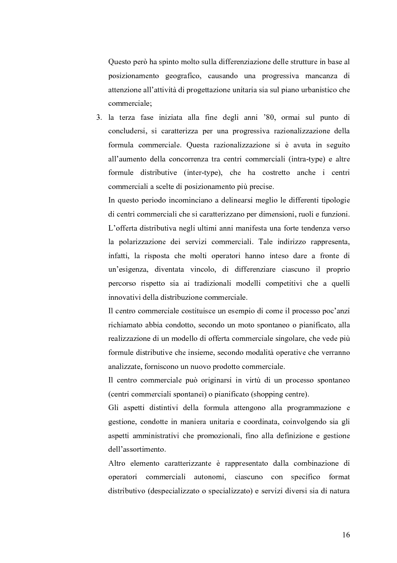 Anteprima della tesi: Le scelte di localizzazione dell’impresa commerciale: il caso del Centro Commerciale Mongolfiera di Molfetta (BA), Pagina 12