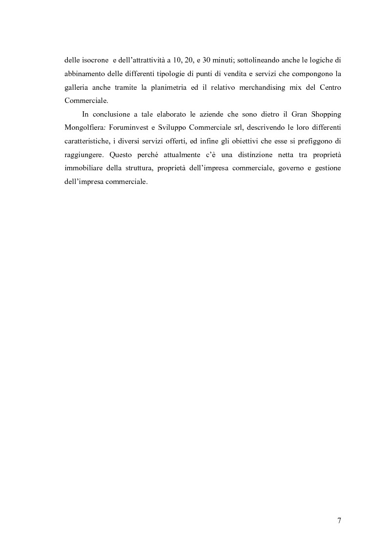 Anteprima della tesi: Le scelte di localizzazione dell’impresa commerciale: il caso del Centro Commerciale Mongolfiera di Molfetta (BA), Pagina 3