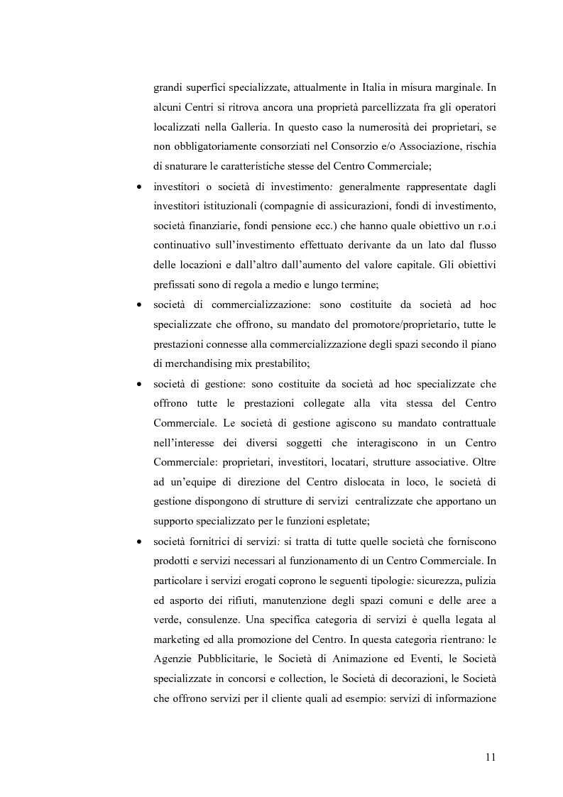 Anteprima della tesi: Le scelte di localizzazione dell’impresa commerciale: il caso del Centro Commerciale Mongolfiera di Molfetta (BA), Pagina 7