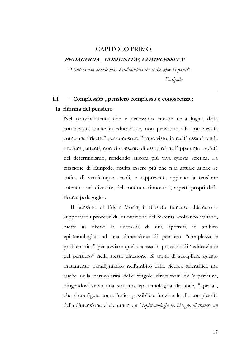 Anteprima della tesi: Individuo e comunità tra soggettività e complessità - Pedagogia sistemica e nuove frontiere delle politiche scolastiche europee, Pagina 12