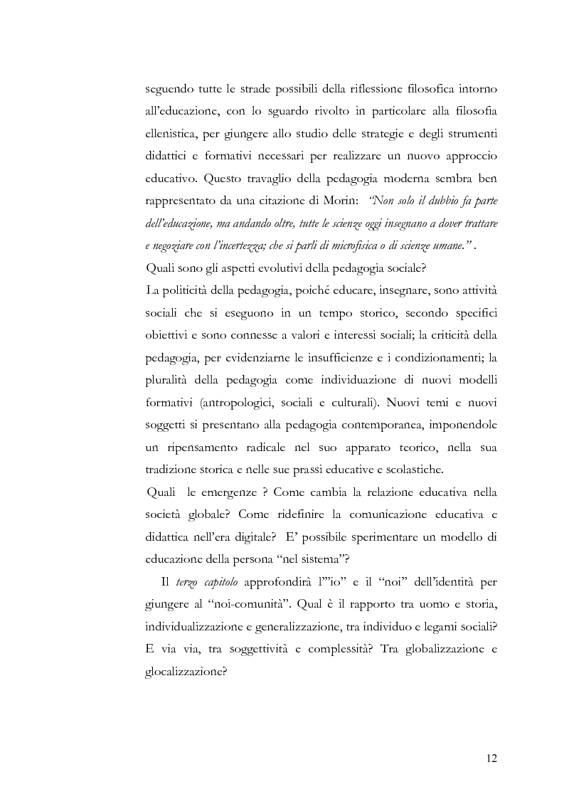 Anteprima della tesi: Individuo e comunità tra soggettività e complessità - Pedagogia sistemica e nuove frontiere delle politiche scolastiche europee, Pagina 7