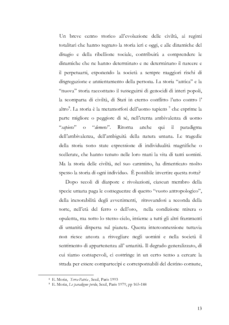 Anteprima della tesi: Individuo e comunità tra soggettività e complessità - Pedagogia sistemica e nuove frontiere delle politiche scolastiche europee, Pagina 8