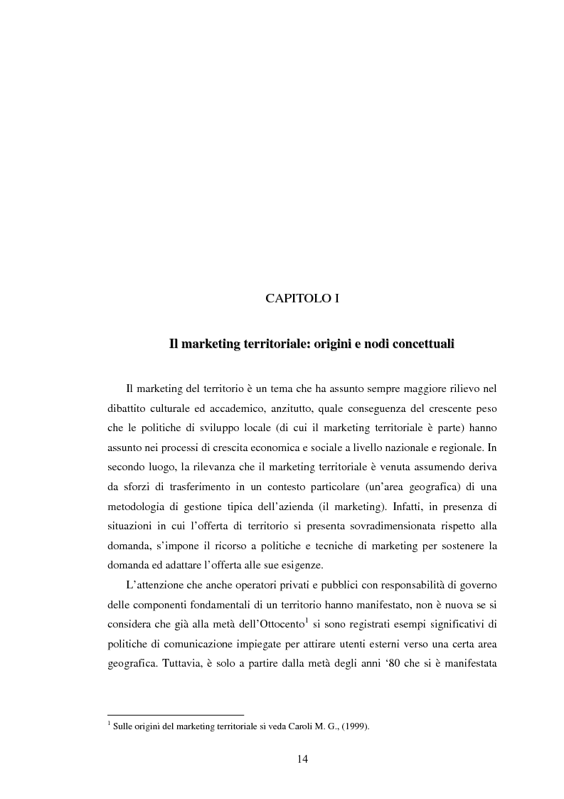 Anteprima della tesi: Marketing territoriale e sviluppo locale: la competitività della provincia dell'Aquila, Pagina 5