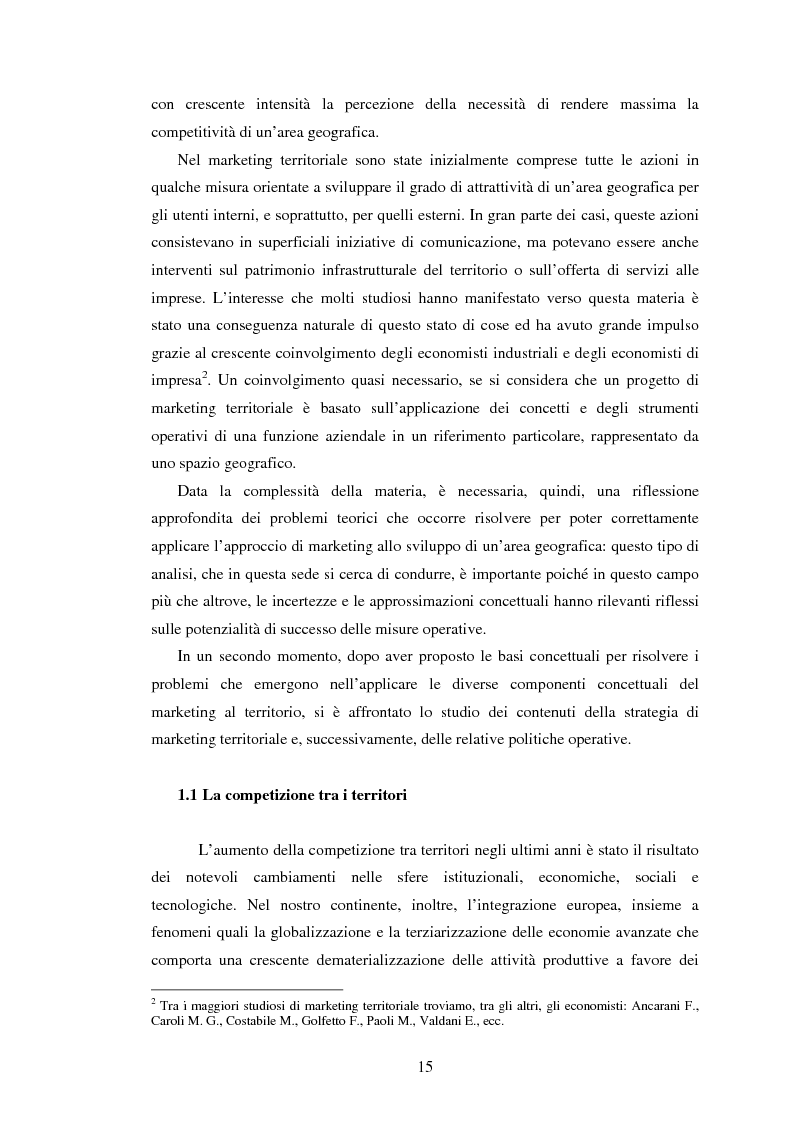 Anteprima della tesi: Marketing territoriale e sviluppo locale: la competitività della provincia dell'Aquila, Pagina 6