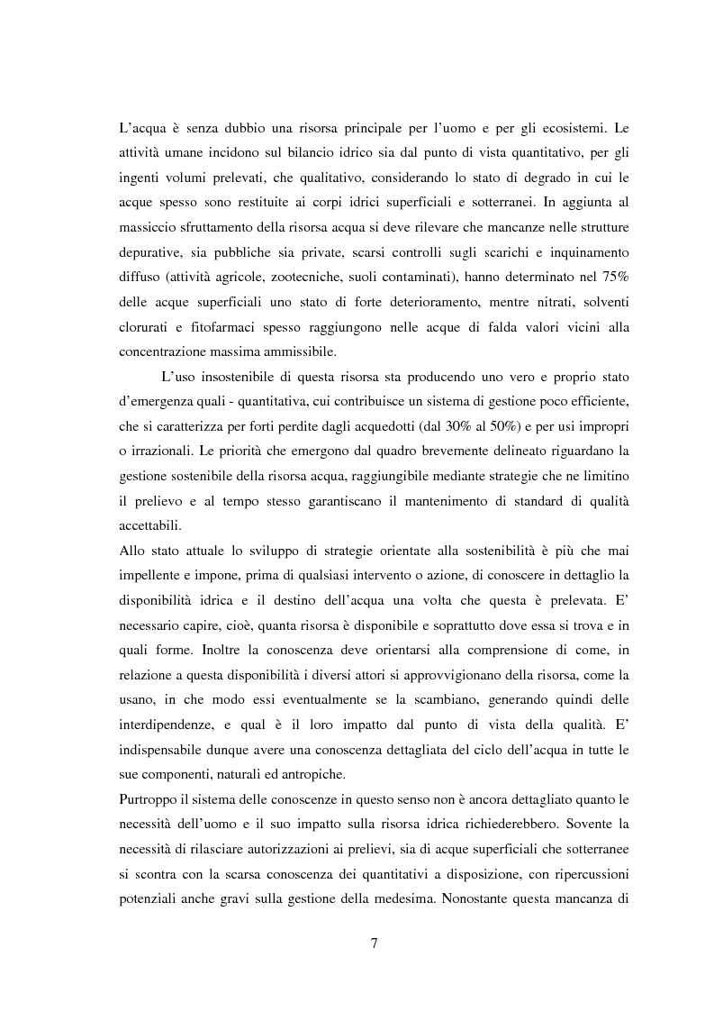 Anteprima della tesi: Bilancio della disponibilità di risorsa idrica nel comune di Albareto (PR), Pagina 2