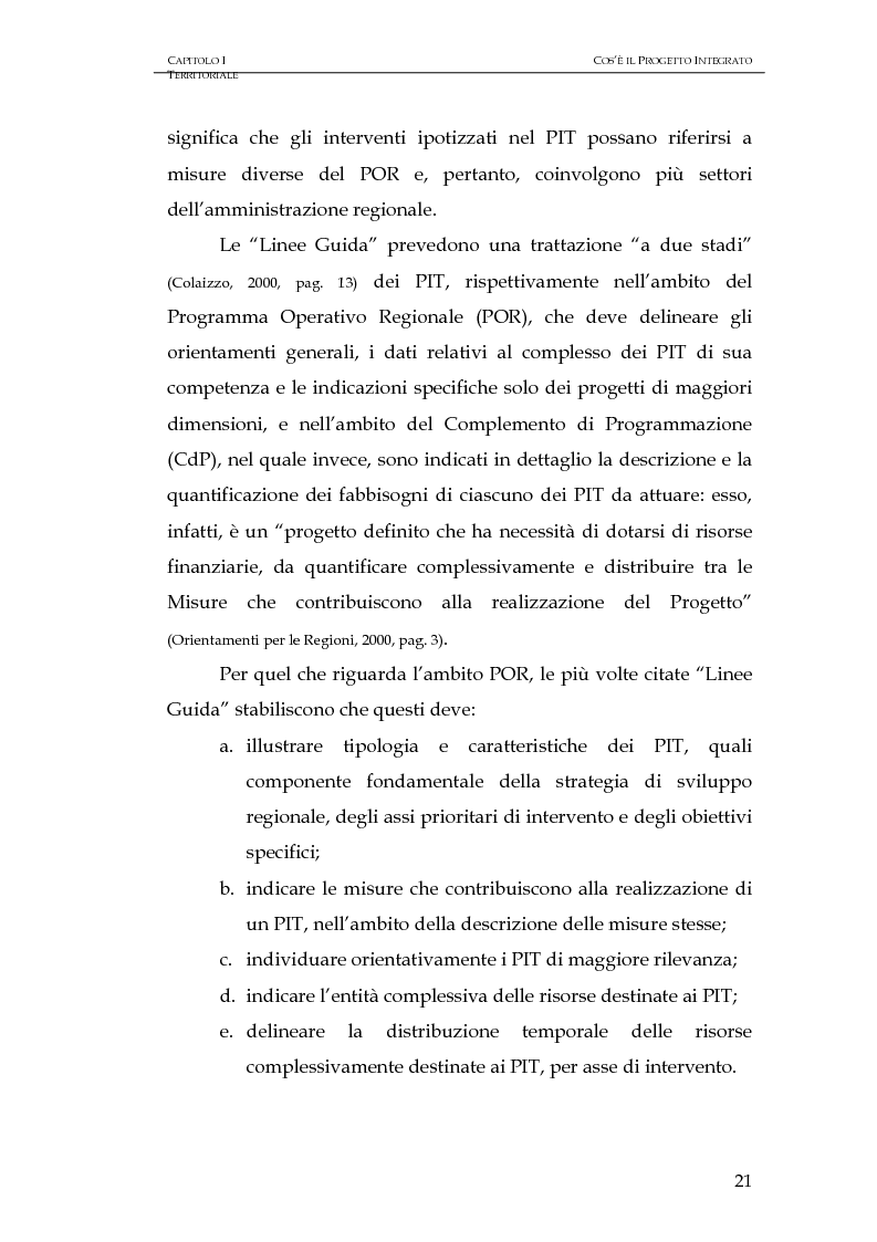 Anteprima della tesi: Progettazione integrata e sviluppo locale: il caso del PIT Locride, Pagina 14