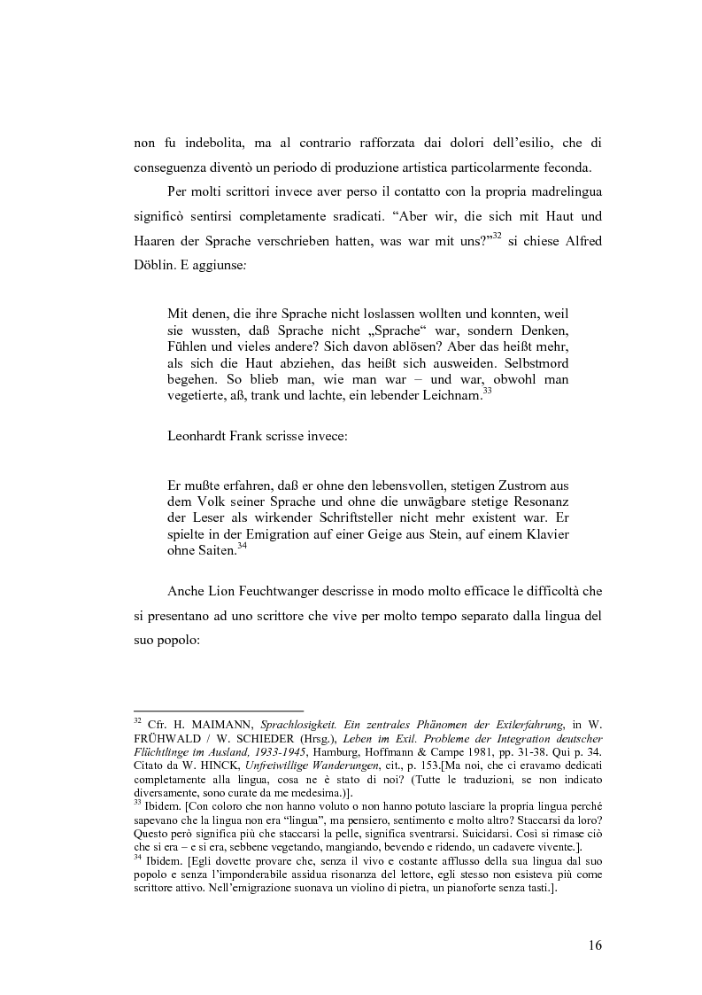Anteprima della tesi: ''Alle grossen Gedichte haben den Wert von Dokumenten''. Le Svendborger Gedichte di Bertolt Brecht., Pagina 16
