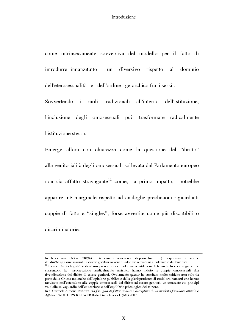 Anteprima della tesi: L'adozione per gli omosessuali tra direttiva europea e orientamento interno: esperienze a confronto, Pagina 10