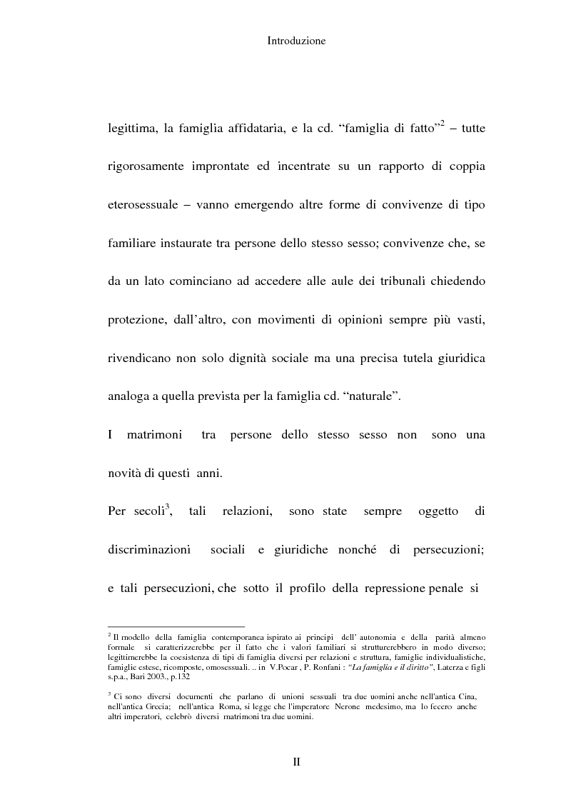 Anteprima della tesi: L'adozione per gli omosessuali tra direttiva europea e orientamento interno: esperienze a confronto, Pagina 2