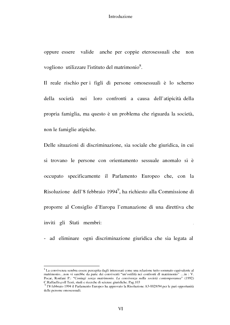 Anteprima della tesi: L'adozione per gli omosessuali tra direttiva europea e orientamento interno: esperienze a confronto, Pagina 6
