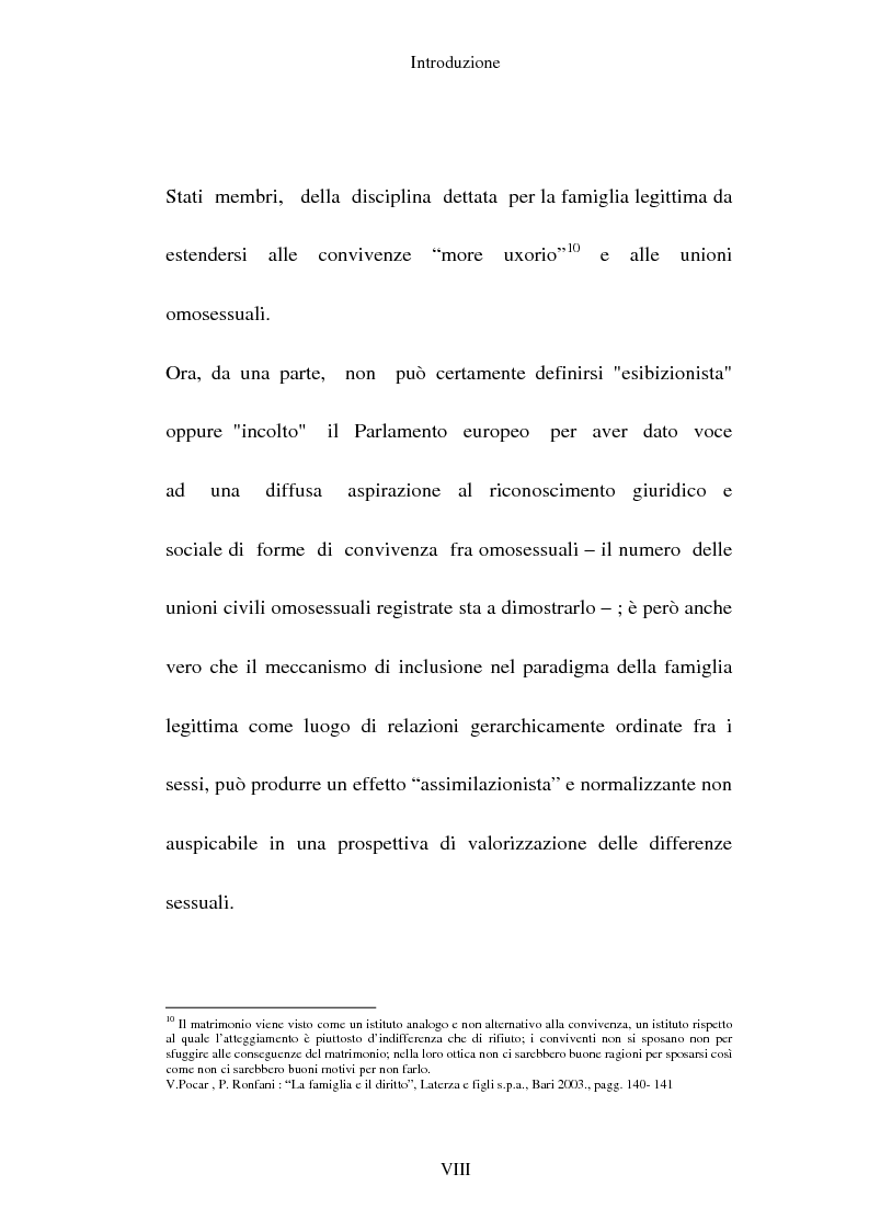 Anteprima della tesi: L'adozione per gli omosessuali tra direttiva europea e orientamento interno: esperienze a confronto, Pagina 8