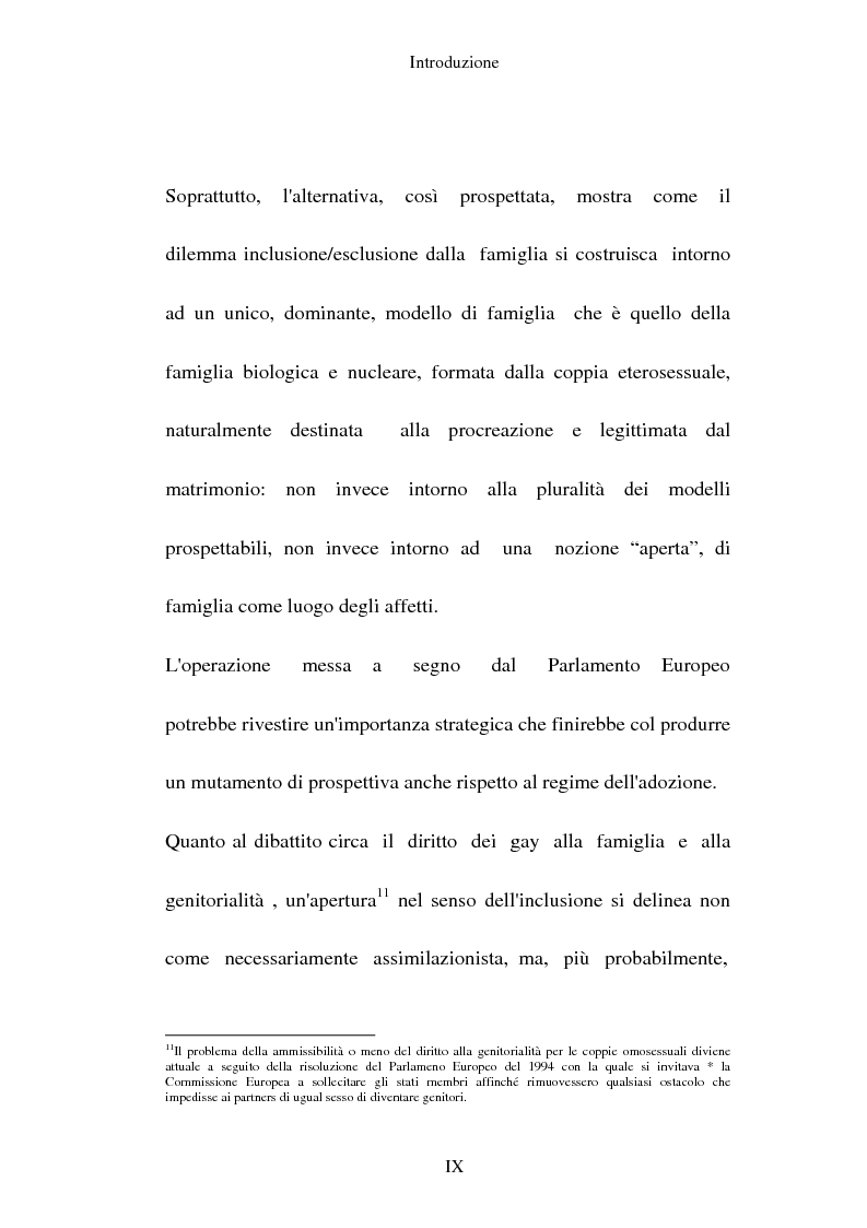 Anteprima della tesi: L'adozione per gli omosessuali tra direttiva europea e orientamento interno: esperienze a confronto, Pagina 9