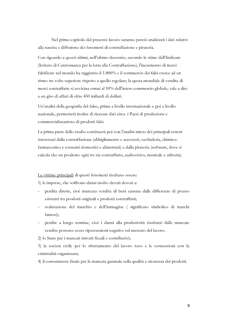 Anteprima della tesi: Marketing, contraffazione e pirateria: stato dell'arte e problemi aperti, Pagina 6
