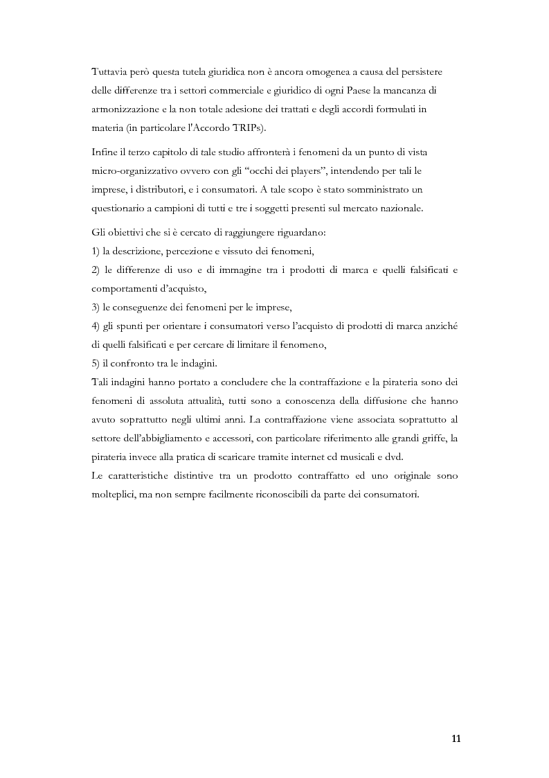 Anteprima della tesi: Marketing, contraffazione e pirateria: stato dell'arte e problemi aperti, Pagina 8