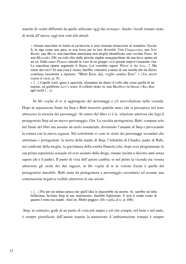 Anteprima della tesi: Il caso Federico Moccia: le ragioni di un successo che stenta a varcare i confini, Pagina 10