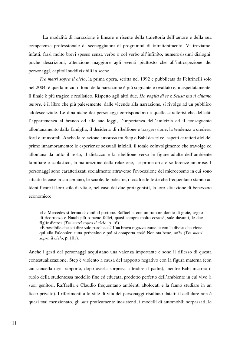 Anteprima della tesi: Il caso Federico Moccia: le ragioni di un successo che stenta a varcare i confini, Pagina 9