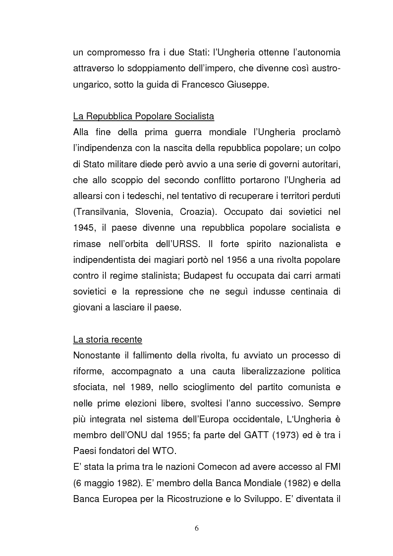 Anteprima della tesi: Lo sviluppo economico e territoriale in un paese dell'Est Europa: il caso dell'Ungheria, Pagina 5
