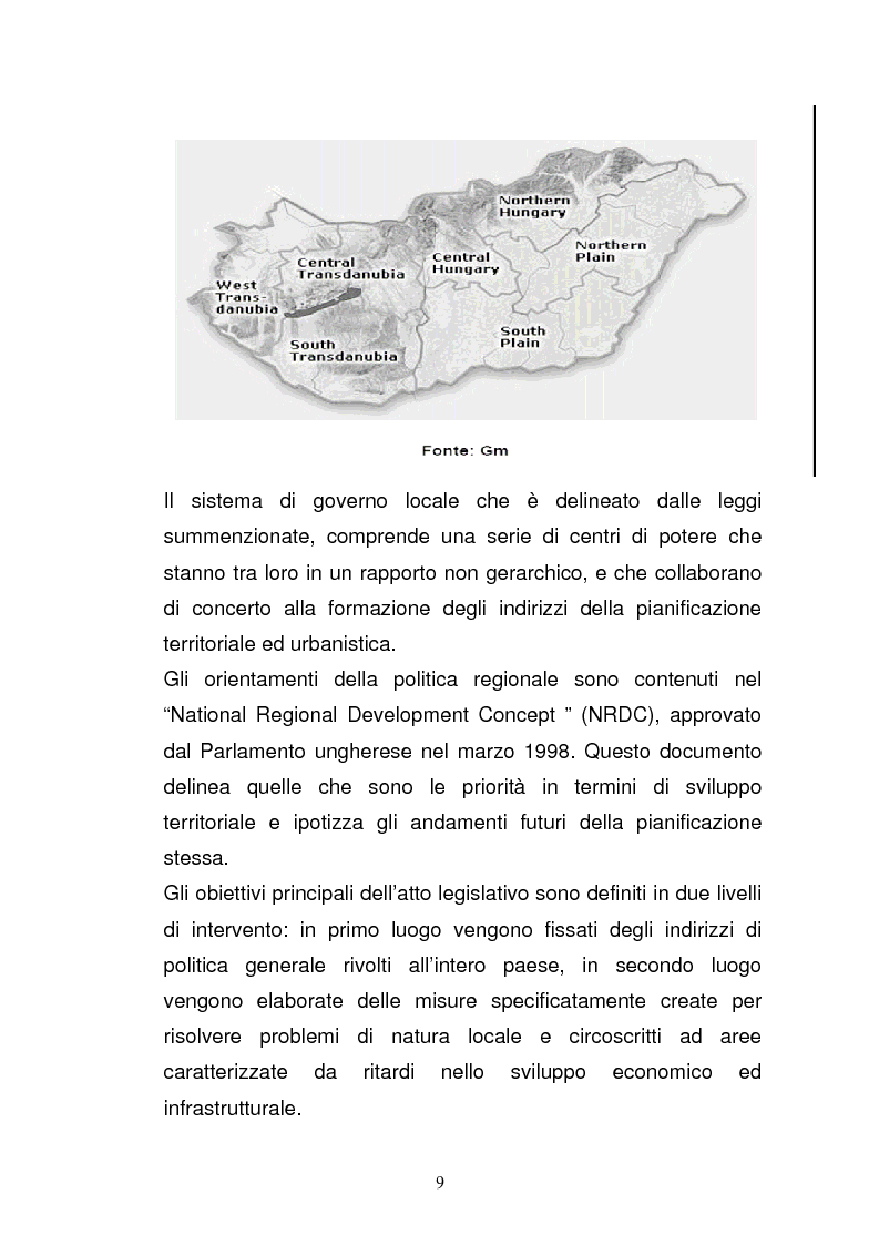 Anteprima della tesi: Lo sviluppo economico e territoriale in un paese dell'Est Europa: il caso dell'Ungheria, Pagina 8