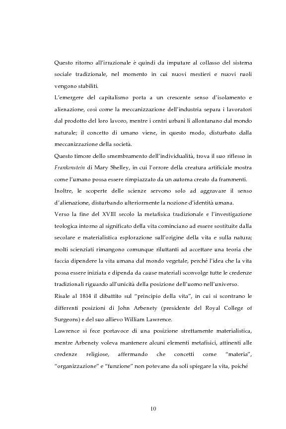 Anteprima della tesi: La figura dello scienziato stregone nella letteratura otto-novecentesca, Pagina 10
