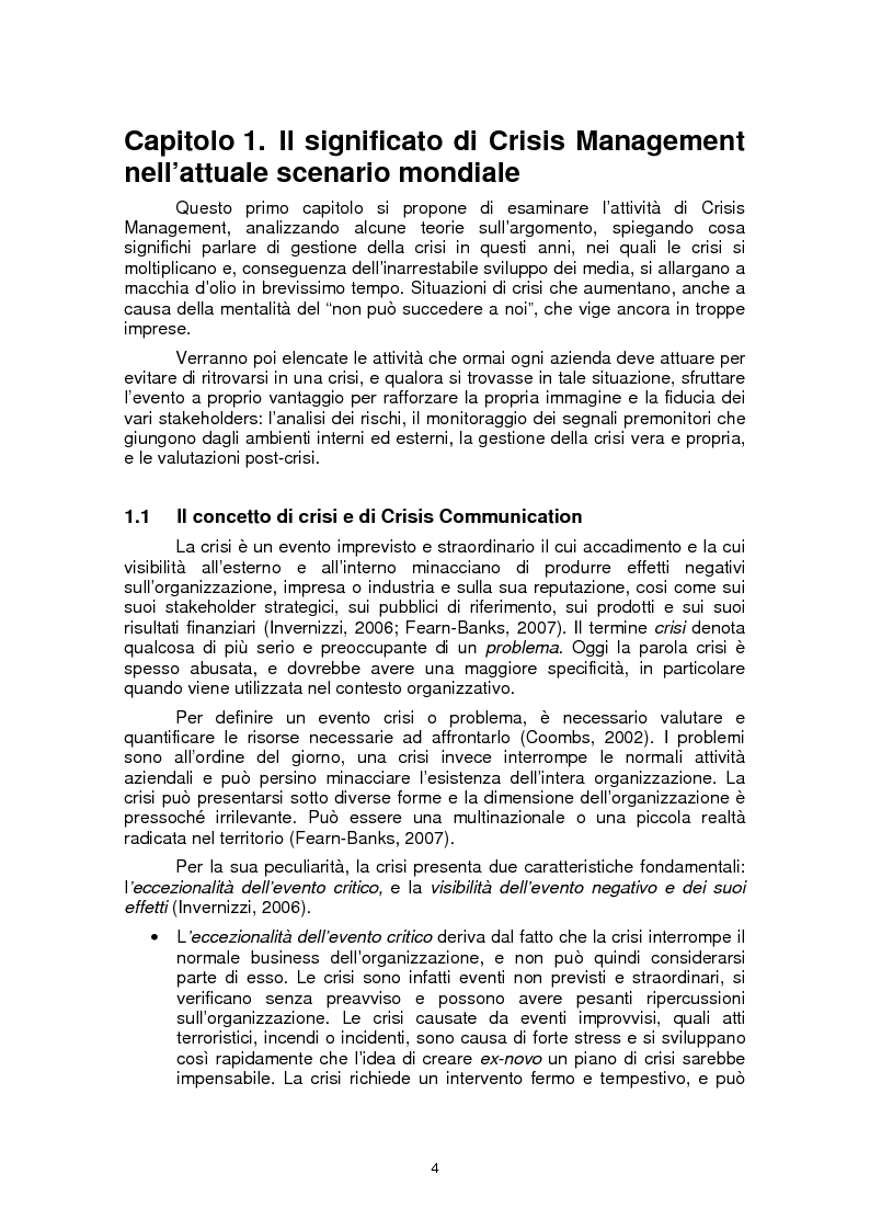 Anteprima della tesi: Il ruolo della fiducia nella gestione di crisi: il caso Mattel, Pagina 4