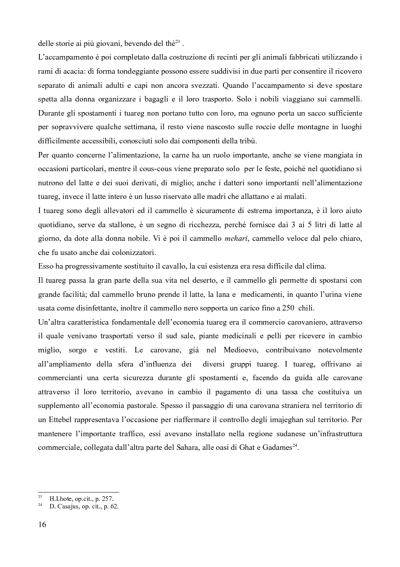 Anteprima della tesi: Tuareg: l'evoluzione storica di un popolo nomade, Pagina 11
