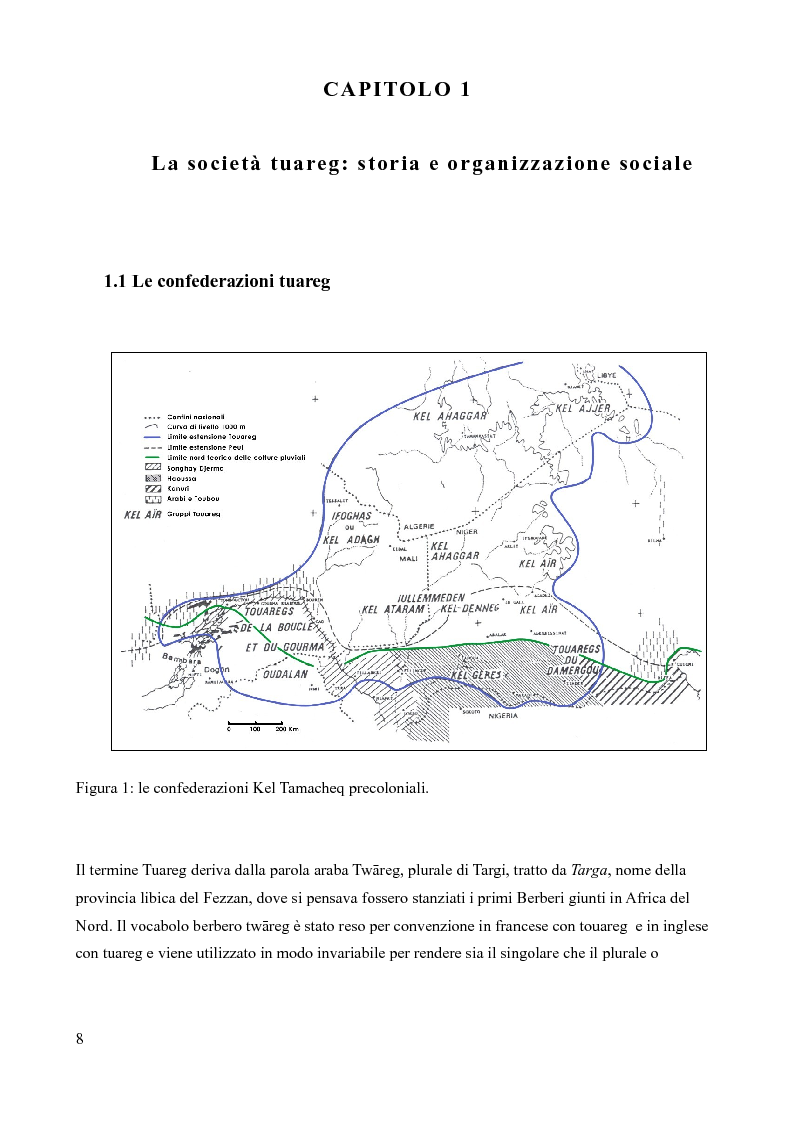 Anteprima della tesi: Tuareg: l'evoluzione storica di un popolo nomade, Pagina 3