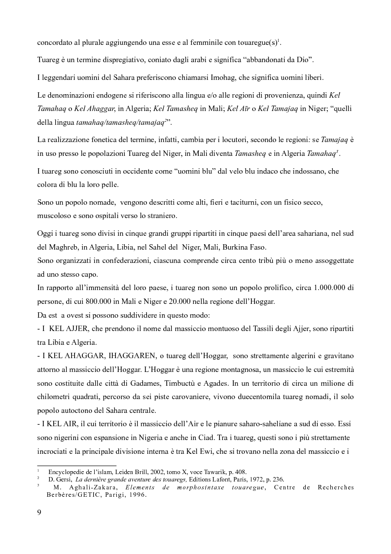Anteprima della tesi: Tuareg: l'evoluzione storica di un popolo nomade, Pagina 4