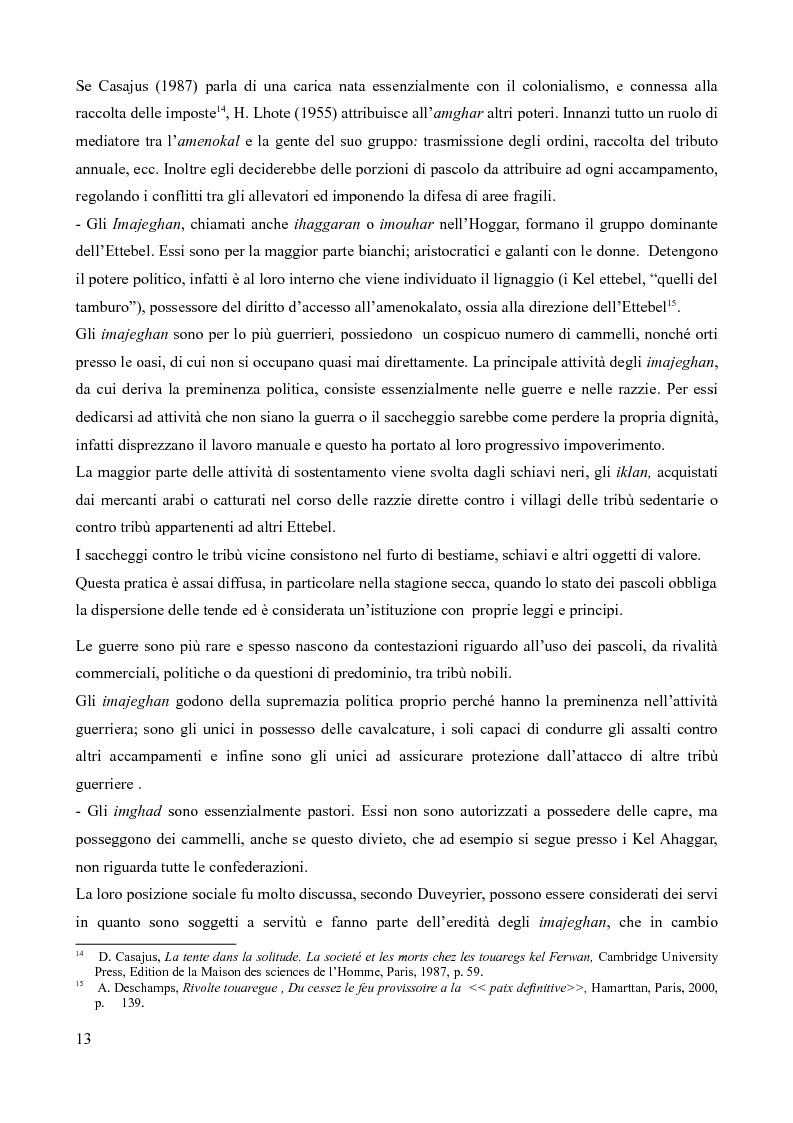 Anteprima della tesi: Tuareg: l'evoluzione storica di un popolo nomade, Pagina 8
