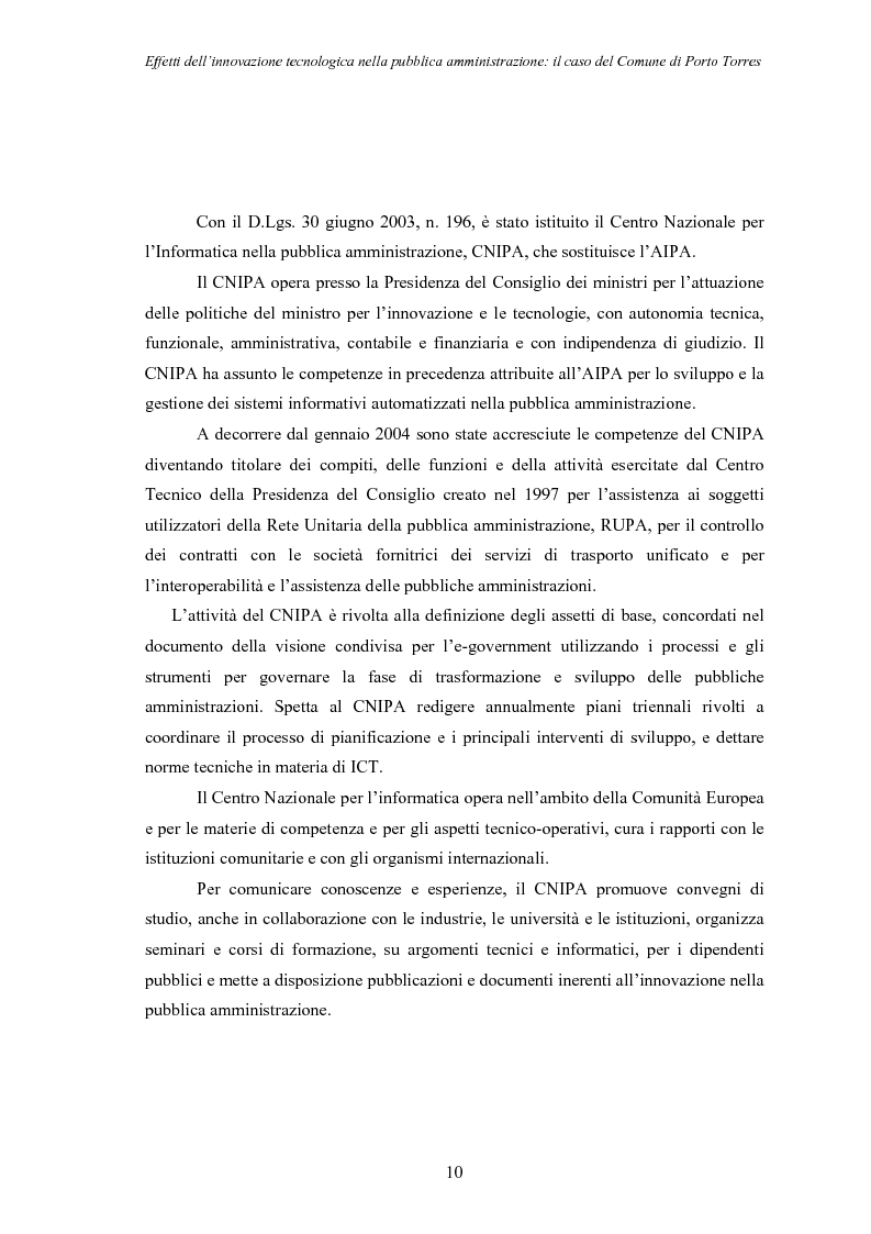 Anteprima della tesi: Effetti dell'innovazione tecnologica nella pubblica amministrazione: il caso del comune di Porto Torres, Pagina 7