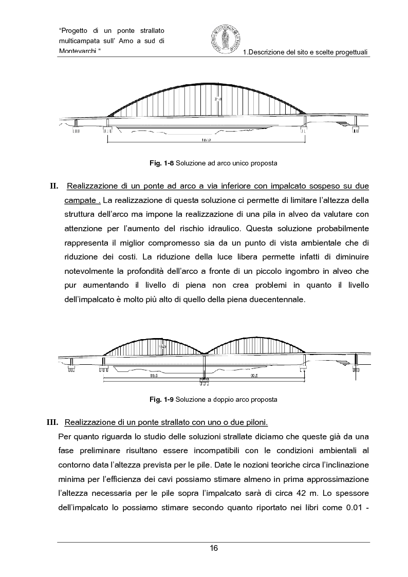 Anteprima della tesi: Progetto di un ponte strallato multicampata sull'Arno a nord di Montevarchi (AR), Pagina 10