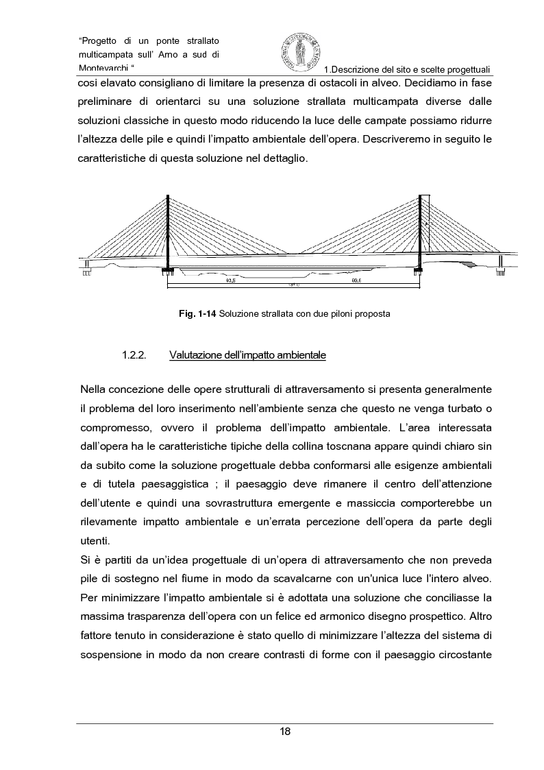 Anteprima della tesi: Progetto di un ponte strallato multicampata sull'Arno a nord di Montevarchi (AR), Pagina 12