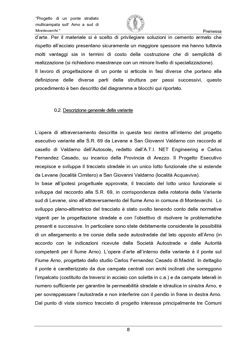 Anteprima della tesi: Progetto di un ponte strallato multicampata sull'Arno a nord di Montevarchi (AR), Pagina 2