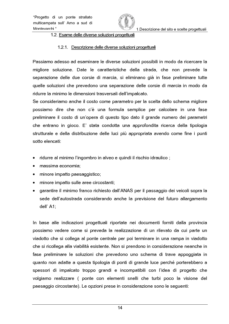 Anteprima della tesi: Progetto di un ponte strallato multicampata sull'Arno a nord di Montevarchi (AR), Pagina 8