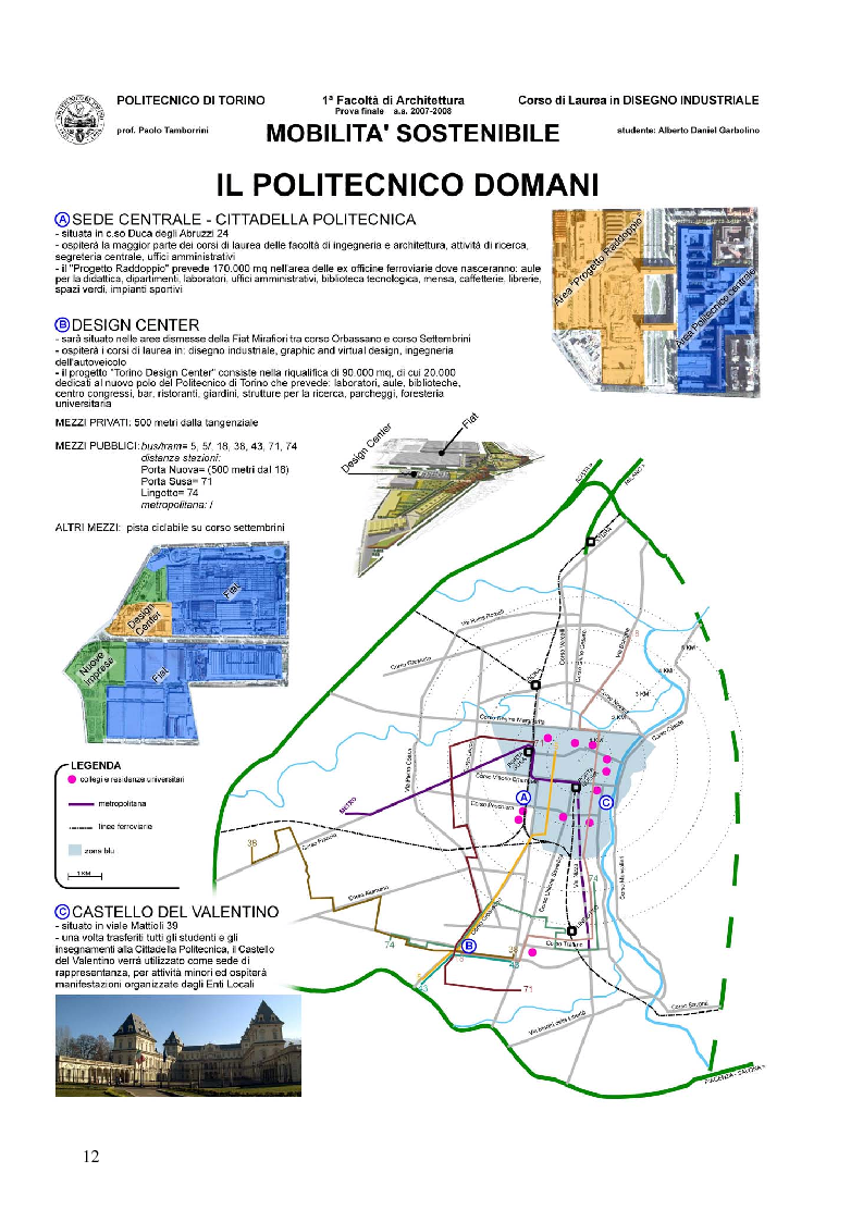 Anteprima della tesi: Mobilità sostenibile: linee-guida per la città di Torino e proposte per raggiungere il Design Center a Mirafiori, Pagina 12