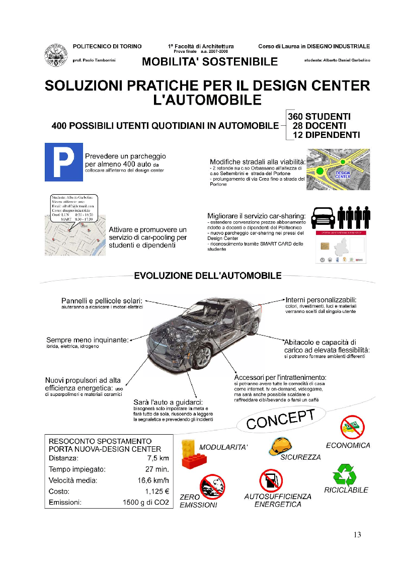 Anteprima della tesi: Mobilità sostenibile: linee-guida per la città di Torino e proposte per raggiungere il Design Center a Mirafiori, Pagina 13