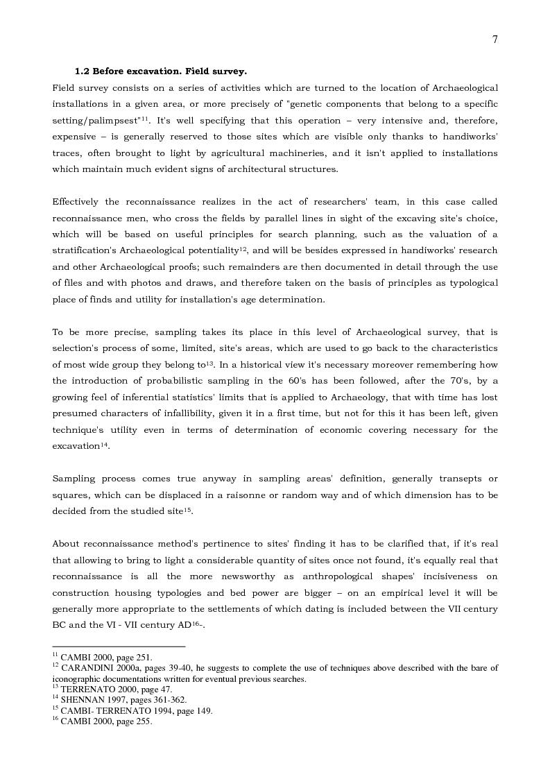 Anteprima della tesi: From Earth to Light, from Archaeological Site to Internet Website - Archaeology and Public between Excavation and Communication, Pagina 4
