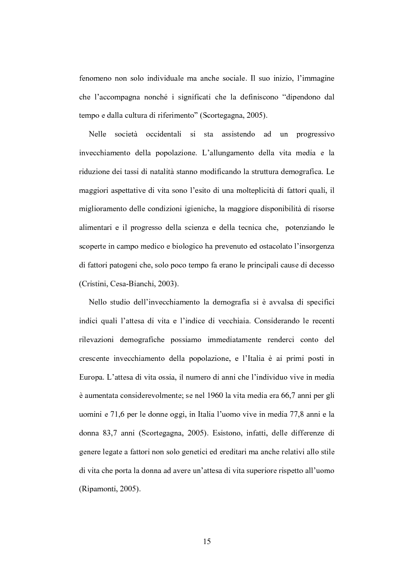Anteprima della tesi: La psicologia dell'anziano: prospettive interrelazionali, Pagina 11