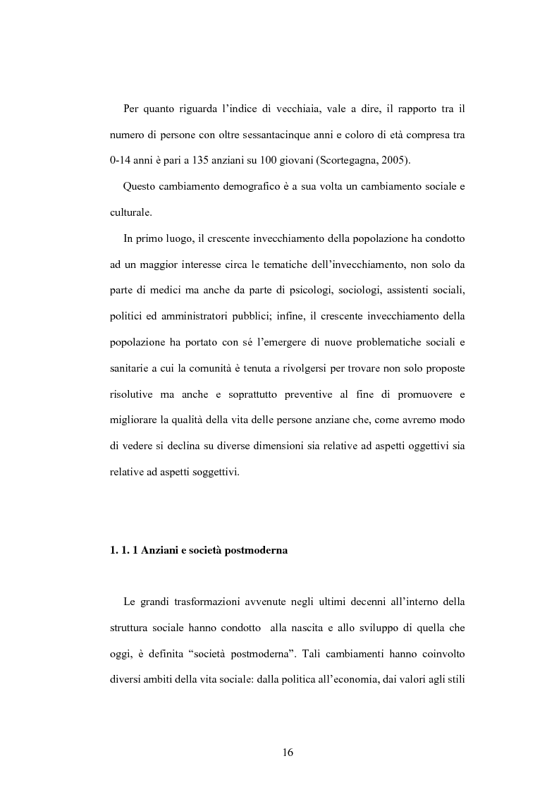 Anteprima della tesi: La psicologia dell'anziano: prospettive interrelazionali, Pagina 12