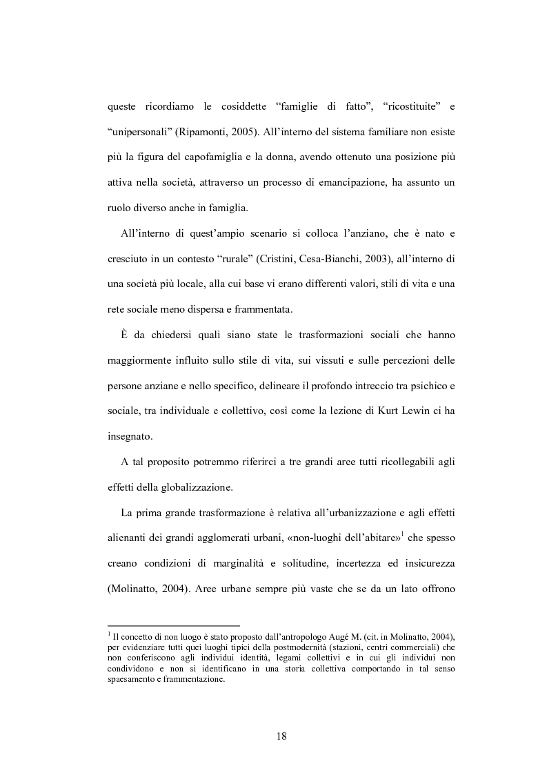 Anteprima della tesi: La psicologia dell'anziano: prospettive interrelazionali, Pagina 14