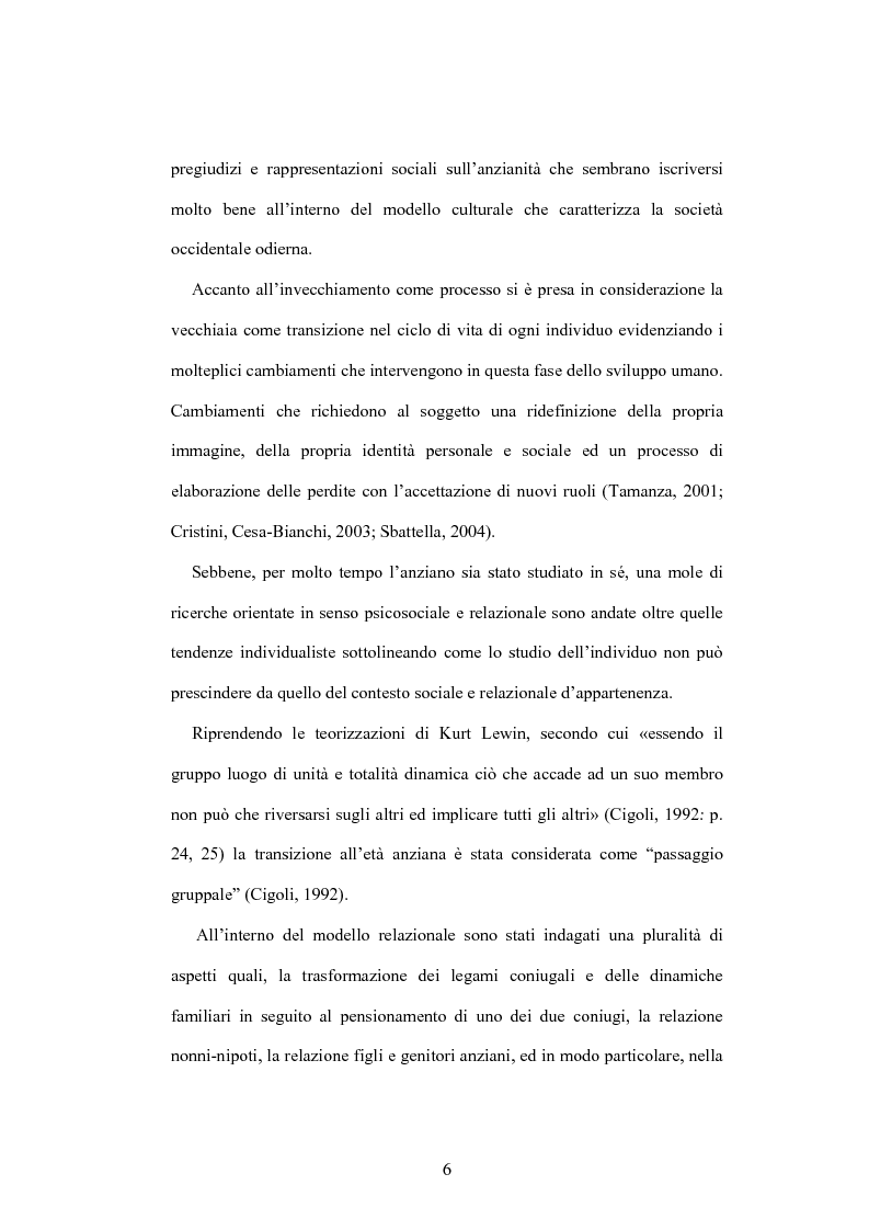 Anteprima della tesi: La psicologia dell'anziano: prospettive interrelazionali, Pagina 2